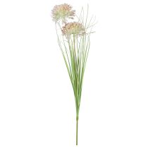 Produkt Sztuczny kwiat kulisty Allium ozdobny cebula sztuczny czerwony zielony 90cm