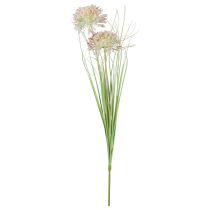 Sztuczny kwiat kulisty Allium ozdobny cebula sztuczny czerwony zielony 90cm