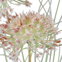 Produkt Sztuczny kwiat kulisty Allium ozdobny cebula sztuczny czerwony zielony 90cm