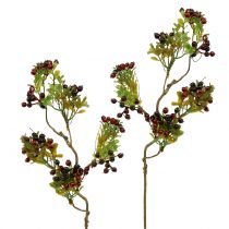 Produkt Sztuczna gałązka jagodowa karłowata meduza czerwona 50cm 2szt.