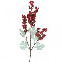 Produkt Sztuczna gałązka jagodowa czerwona sztuczna gałązka świąteczna dekoracja 74cm
