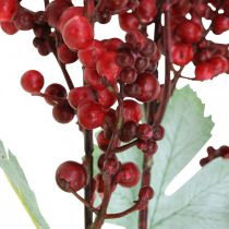 Produkt Sztuczna gałązka jagodowa czerwona Sztuczna gałązka dekoracja świąteczna 74cm