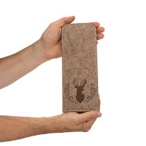 Produkt Etui na sztućce z motywem jelenia, wykonane z filcu, 26 cm, 4 sztuki