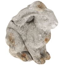 Produkt Betonowa dekoracyjna doniczka na kwiaty królik Wielkanoc antyczna szarość wys. 27cm