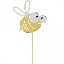 Pszczoła jako wtyczka, wiosna, dekoracja ogrodowa, metalowa pszczoła żółta, biała L54cm 3szt