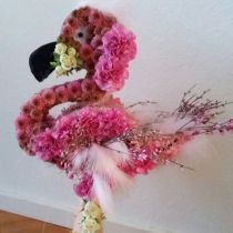 Figurka z pianki kwiatowej flaming 70cm x 35cm