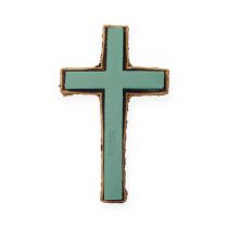 Krzyż piankowy mały zielony 42cm 4szt florystyka pogrzebowa