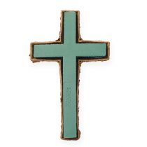 Krzyż piankowy duży zielony 53cm 2szt dekoracja grobu