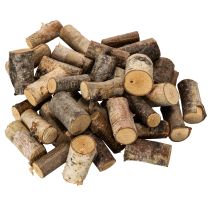 Produkt Dekoracyjne kawałki drewna brzozowego z korą do rękodzieła, 3 cm, 300 g