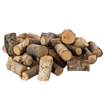 Produkt Dekoracyjne kawałki drewna brzozowego z korą do rękodzieła, 3 cm, 300 g