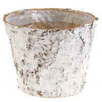 Produkt Doniczka dekoracyjna z brzozy bielonej Ø18cm W15cm 2szt