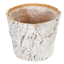 Produkt Doniczka imitująca korę, idealna do rustykalnych wnętrz i dekoracji roślinnych, 12 cm, 4 sztuki