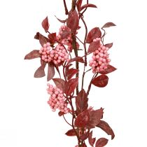Produkt Girlanda z liści, jesienna dekoracja, wieszak dekoracyjny w kolorze różowym 125cm