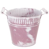 Produkt Wiadro blaszane, fioletowo-białe, Ø19cm, wys.17cm, 1 szt.