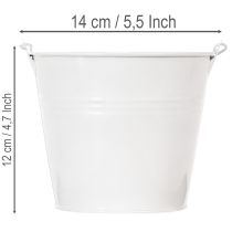 Produkt Wiadra blaszane białe Ø14cm H12cm 6 szt.