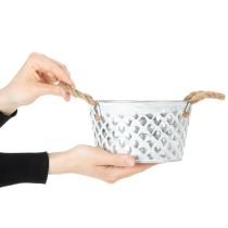 Produkt Miska blaszana z uchwytami linowymi Ø18cm H10cm