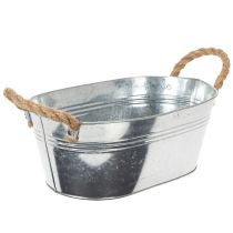 Produkt Miska owalna blaszana srebrna 30cm x 17cm x 10cm