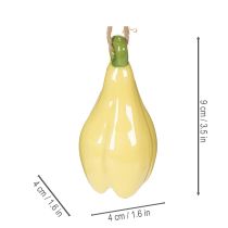 Produkt Ceramiczne zawieszki kwiatowe, radosny wzór, kwiatowy wzór, wiosenna dekoracja, 9 cm, 6 sztuk