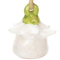Produkt Wisząca ozdoba kwiatowa ceramiczna domek dla wróżek jako dekoracja do zawieszenia 6cm 6szt
