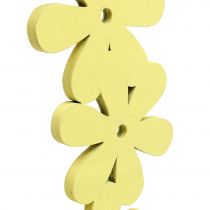Wieniec kwiatowy drewniany żółty Ø35cm 1szt.