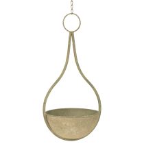 Produkt Kosz na kwiaty, kosz wiszący, metalowa dekoracja ogrodowa Ø16cm W38cm