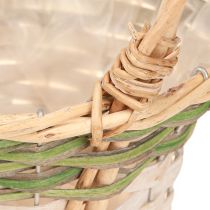 Produkt Uchwyt do kosza kwiatowego Naturalny Zielony Szary Biały Ø18–26cm Zestaw 3 sztuk