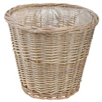 Produkt Kosz na doniczki wierzba w kolorze naturalnym szarym/białym W26cm 2szt