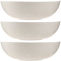 Produkt Miska na kwiaty Miska plastikowa w kolorze beżowym cętkowana Ø30cm 3szt