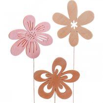 Paliki Ogrodowe Kwiatki Kwiatki Pomarańczowe/Różowe/Białe Ø9.5cm 15szt