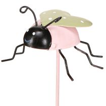 Produkt Patyk Kwiatowy Biedronka Metal Zielony Różowy 7x4cm 6 szt