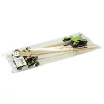 Produkt Wtyczka kwiatowa żaba zabawna dekoracyjna wtyczka drewniana 7,5cm 12szt