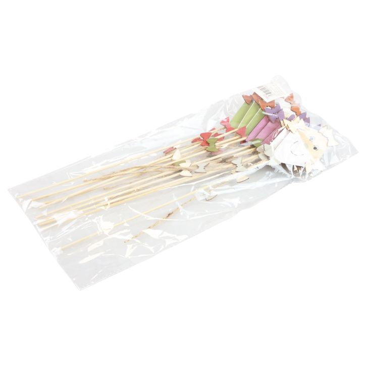 Produkt Wtyczka kwiatowa jesienne smocze drewno fioletowo-zielona biała 5,5×8cm 9szt