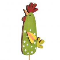Produkt Wtyczka kwiatowa Wielkanocne śmieszne kurczaki drewniane 5,5×10cm 12 szt