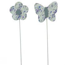 Produkt Wtyczka kwiatowa motylkowa wtyczka dekoracyjna drewniana 7cm 12 szt