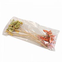 Produkt Wtyczka kwiatowa motyl deco w kolorze drewna 8,5cm 12szt