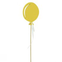 Produkt Kwiatowa dekoracja bukietowa ozdoba na wierzch tortu balon żółty 28cm 8szt