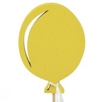 Produkt Kwiatek dekoracja bukietu ozdoba na wierzch tortu balon żółty 28cm 8 szt