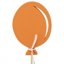 Produkt Kwiatowa dekoracja bukietowa ozdoba na wierzch tortu balon pomarańczowy 28cm 8szt