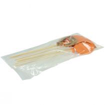 Produkt Bukiet wtykowy dekoracyjny topper na tort balon pomarańczowy 28cm 8 szt