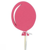 Produkt Kwiatowa dekoracja bukietowa ozdoba na wierzch tortu balon różowy 28cm 8szt