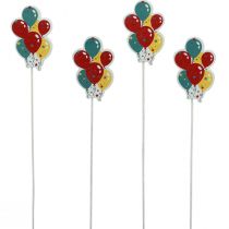 Produkt Bukiet wtyczek dekoracyjny topper na tort balony kolorowe 26cm 15 szt