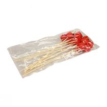 Produkt Wtyczka kwiatowa Opakowanie świąteczne dekoracja czerwona 2,5cm 15 szt