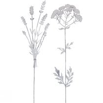 Wtyczka kwiatowa wtyczka roślinna dekoracja metalowa 60,5cm 2szt