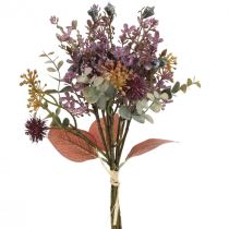 Bukiet sztuczny oset bukiet eukaliptusowy dekoracja kwiatowa 36 cm
