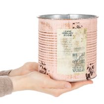 Produkt Doniczka ozdobna łosoś metalowa Ø15,5cm wys.15cm