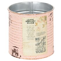 Produkt Doniczka dekoracyjna łosoś metalowa dekoracja letnia Ø11cm wys.10,5cm