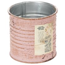 Produkt Doniczka ozdobna puszka okrągła antyczna róża metalowa Ø8cm wys.7,5cm