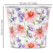 Produkt Doniczka, dekoracja wiosenna, metalowa, Ø12cm, wys.10,5cm