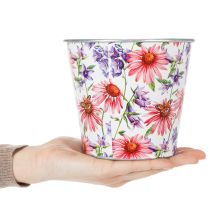 Produkt Doniczka, dekoracja wiosenna, metalowa, Ø14cm, wys. 12,5cm