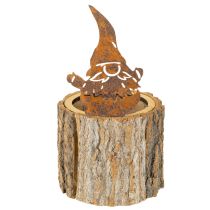 Produkt Doniczka z kory drewnianej krasnal rdzawy wys. 24 cm
